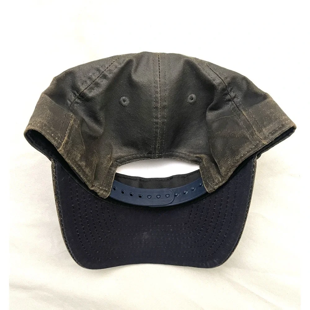 Atlanta‎ Braves Linen / Faux Leather Snapback Hat Brown / Beige Adjustable MLB